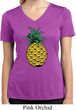 Distressed Pineapple Ladies Moisture Wicking V-neck Shirt