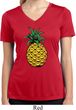 Distressed Pineapple Ladies Moisture Wicking V-neck Shirt