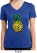 Distressed Pineapple Ladies Moisture Wicking V-neck Shirt
