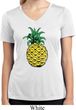 Distressed Pineapple Ladies Moisture Wicking V-neck Shirt