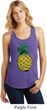 Distressed Pineapple Ladies Racerback Tank Top