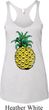 Distressed Pineapple Ladies Tri Blend Racerback Tank Top
