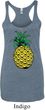 Distressed Pineapple Ladies Tri Blend Racerback Tank Top