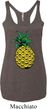 Distressed Pineapple Ladies Tri Blend Racerback Tank Top