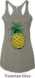Distressed Pineapple Ladies Tri Blend Racerback Tank Top