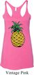 Distressed Pineapple Ladies Tri Blend Racerback Tank Top
