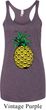 Distressed Pineapple Ladies Tri Blend Racerback Tank Top