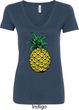 Distressed Pineapple Ladies V-Neck Shirt
