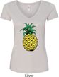 Distressed Pineapple Ladies V-Neck Shirt