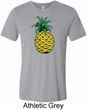 Distressed Pineapple Mens Tri Blend Crewneck Shirt
