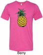 Distressed Pineapple Mens Tri Blend Crewneck Shirt