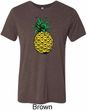 Distressed Pineapple Mens Tri Blend Crewneck Shirt