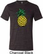 Distressed Pineapple Mens Tri Blend Crewneck Shirt