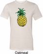 Distressed Pineapple Mens Tri Blend Crewneck Shirt