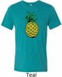 Distressed Pineapple Mens Tri Blend Crewneck Shirt