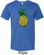 Distressed Pineapple Mens Tri Blend Crewneck Shirt