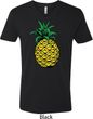 Distressed Pineapple Mens V-Neck Shirt