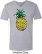 Distressed Pineapple Mens V-Neck Shirt