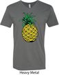 Distressed Pineapple Mens V-Neck Shirt