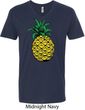 Distressed Pineapple Mens V-Neck Shirt