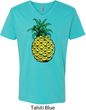 Distressed Pineapple Mens V-Neck Shirt