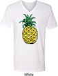 Distressed Pineapple Mens V-Neck Shirt