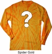 Distressed Question Long Sleeve Tie Dye Shirt