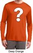 Distressed Question Mens Dry Wicking Long Sleeve Shirt