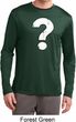 Distressed Question Mens Dry Wicking Long Sleeve Shirt