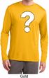 Distressed Question Mens Dry Wicking Long Sleeve Shirt