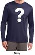 Distressed Question Mens Dry Wicking Long Sleeve Shirt