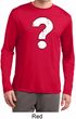 Distressed Question Mens Dry Wicking Long Sleeve Shirt
