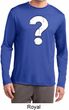 Distressed Question Mens Dry Wicking Long Sleeve Shirt
