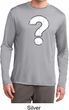 Distressed Question Mens Dry Wicking Long Sleeve Shirt