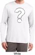 Distressed Question Mens Dry Wicking Long Sleeve Shirt