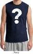Distressed Question Mens Muscle Shirt