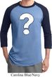 Distressed Question Mens Raglan Shirt