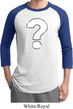 Distressed Question Mens Raglan Shirt