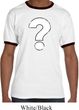 Distressed Question Mens Ringer Shirt