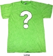 Distressed Question Mineral Tie Dye Shirt