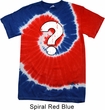 Distressed Question Patriotic Tie Dye Shirt