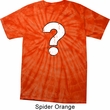Distressed Question Spider Tie Dye Shirt