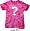 Distressed Question Spider Tie Dye Shirt