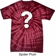 Distressed Question Spider Tie Dye Shirt
