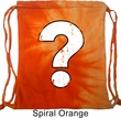 Distressed Question Tie Dye Bag