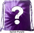 Distressed Question Tie Dye Bag