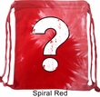 Distressed Question Tie Dye Bag