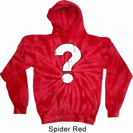 Distressed Question Tie Dye Hoody