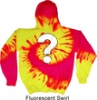 Distressed Question Tie Dye Hoody