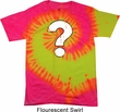 Distressed Question Tie Dye Shirt